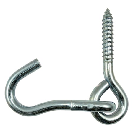 Midwest Fastener 3/8" x 1" x 3-5/8" Zinc Plated Steel Hammock Hooks 10PK 52401